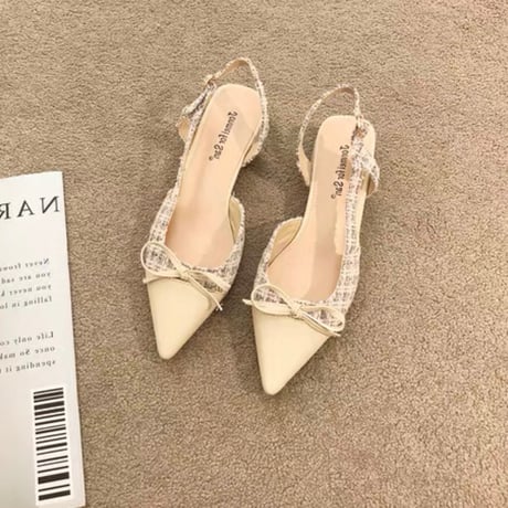 Ribbon Pointed Heel