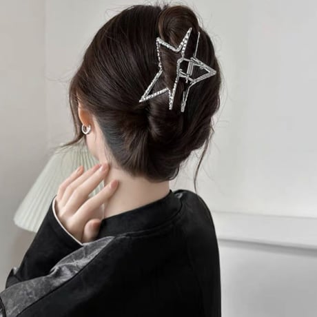 キラキラスターヘアクリップ 2色