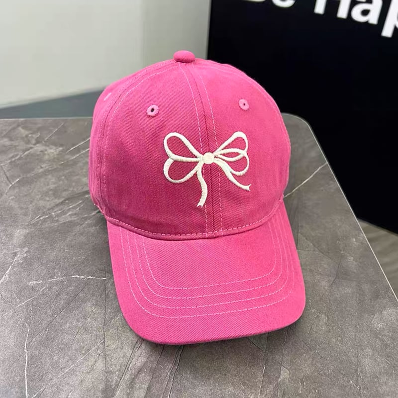 リボン刺繍キャップ 4色 | ecrea