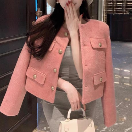 elegant pink jacket