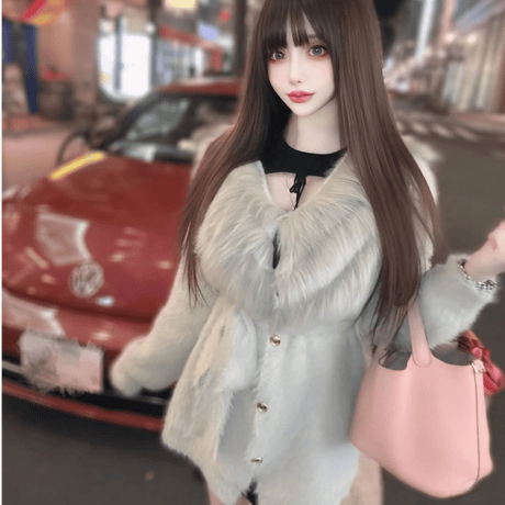 ヴァニラ様ご着用♡ファー付きニットワンピ