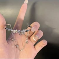 2連バタフライデザインブレスレット