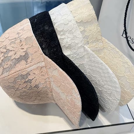 all lace cap 3色
