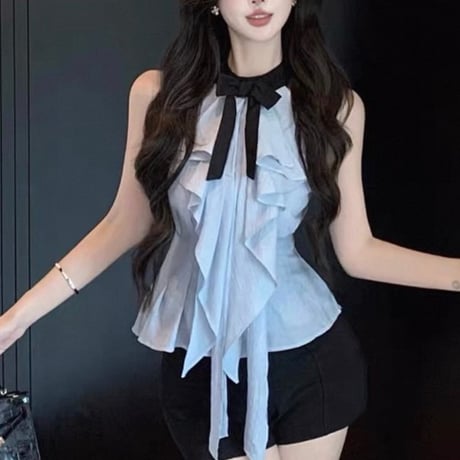 Classy Ribbon Halter Top