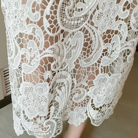 white lace elegant op