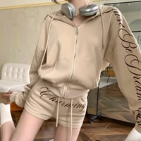 英字デザインパンツセットアップ