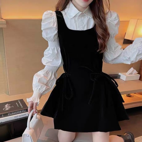 blouse＋back ribbon op