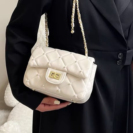 パール付きショルダーbag
