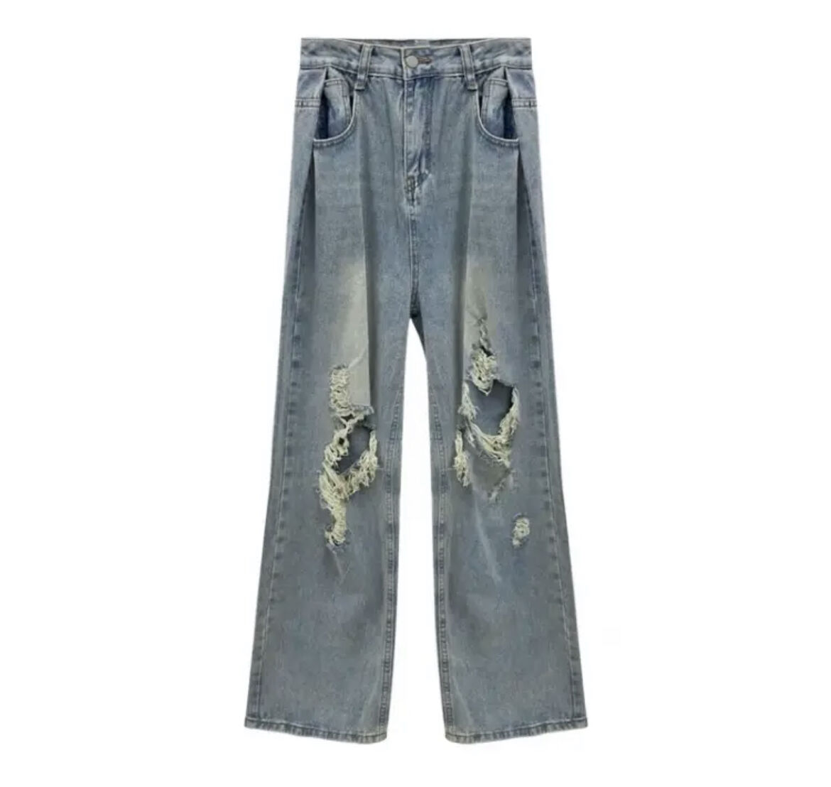 デニムダメージデザインセットアップ | ecrea