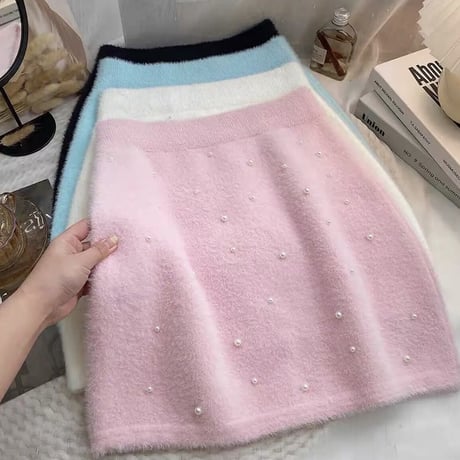 perl huwahuwa mini skirt 4色