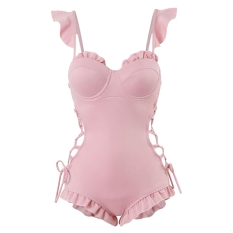 laceup color swim wear 2色
