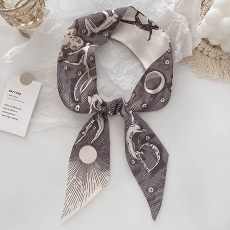 イニシャル スカーフ 26種