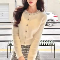 Pearl Button Cardigan 2色