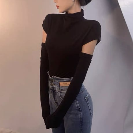 arm cover nosleeve tops 3色