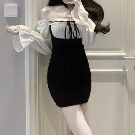 愛咲マリン様ご着用♡classical girly オフショルワンピース