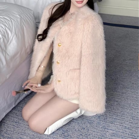 Hono様ご着用♡eco all fur jacket 2色