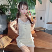 あやぽよ様ご着用♡yellow ノースリミニワンピ