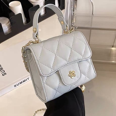 フラワーモチーフキルティングbag5色
