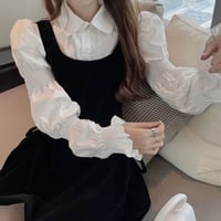 blouse＋back ribbon op