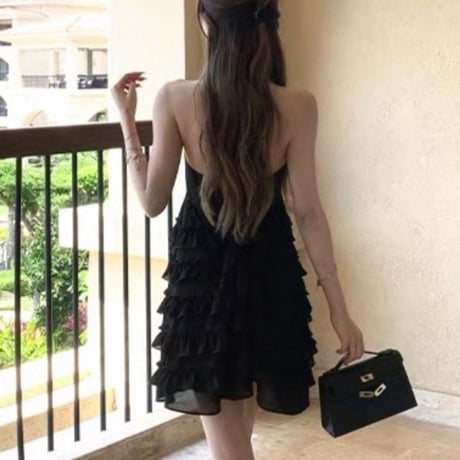 Tiered Ruffle Camisole Mini Dress