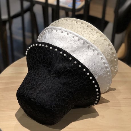 フラワーデザイン パール バケットハット3色