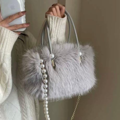 Perl×fur bag 4色