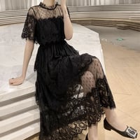 black lace medium op