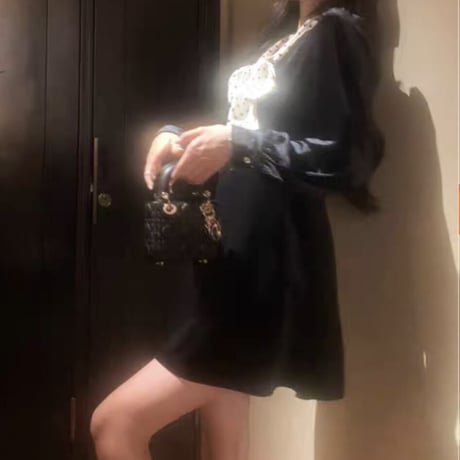かりん様ご着用♡velour ドットリボン ワンピ