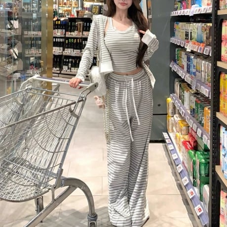 なつきち様ご着用♡Stripe Lounge 3piece