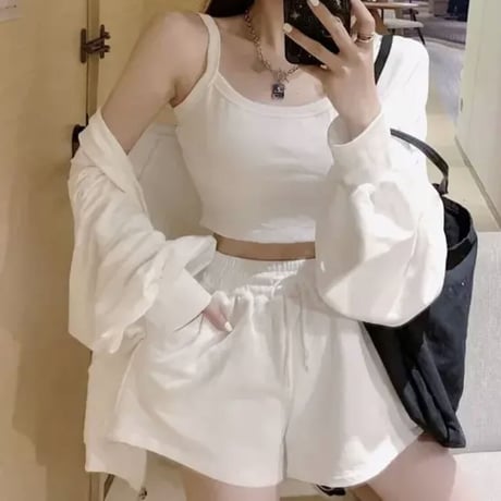 笹木里緒菜様ご着用♡ラフかわパーカー3点セット2色