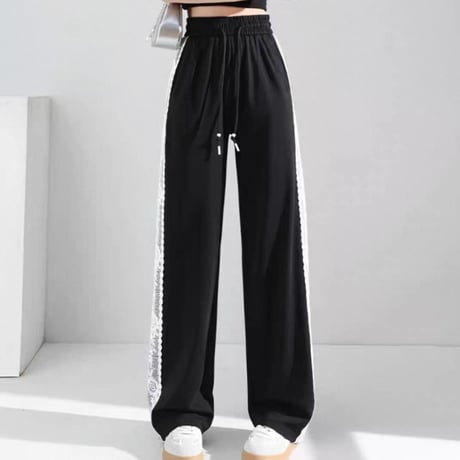 Lace Side Track Pants 3色
