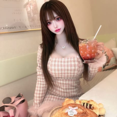 ヴァニラ様ご着用♡Feather Trim Tweed Dress