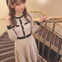 あやち様着用*.ウエストリボンロングワンピ2色