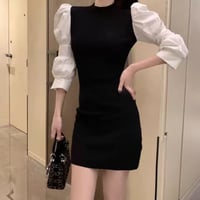 パフスリ black ワンピース