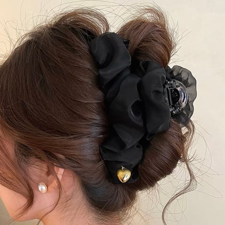 Sheer Ribbon Hair Scrunchie 3色