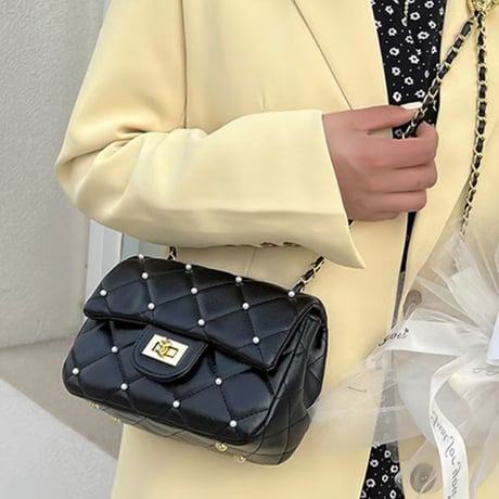 パール付きショルダーbag