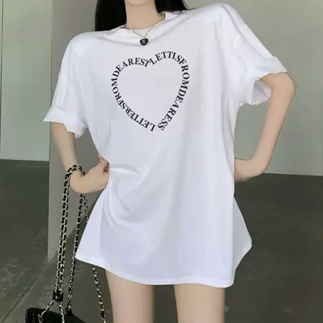 ロゴハートデザインTシャツ2色