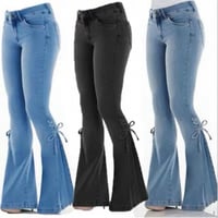 Ribbon Flare Denim 3色