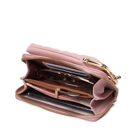 裏面クリアスマホ＆小物ショルダーbag 7色