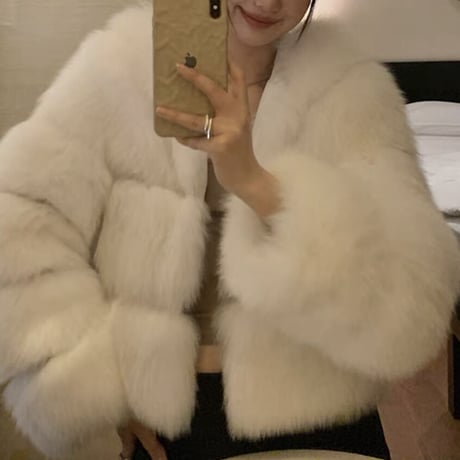 ぴょん様ご着用♡pure hoodie fur coat 2色