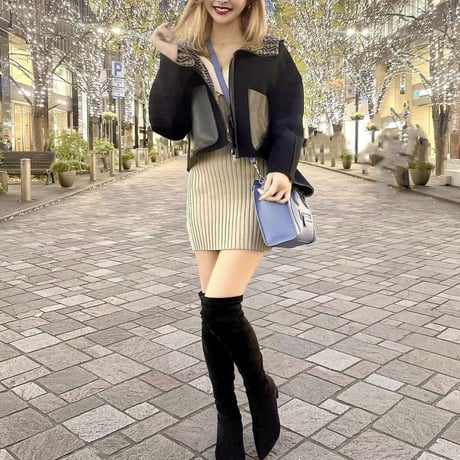 愛咲マリン様ご着用♡シンプルニーハイブーツ2色