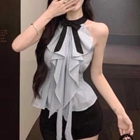 Classy Ribbon Halter Top
