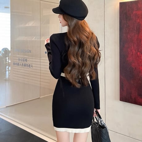 Monotone Knit Dress