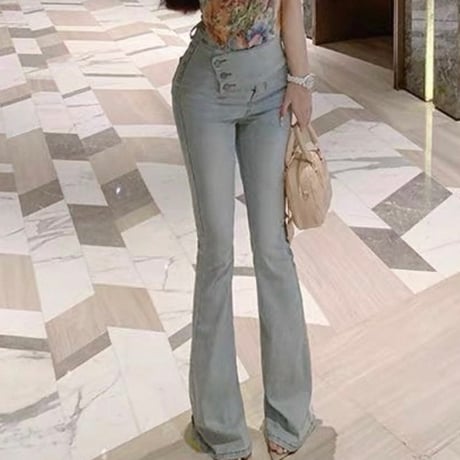 Slim Fit Flare Denim Pants
