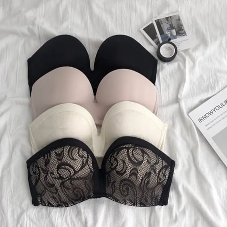 strap less brassiere 4色
