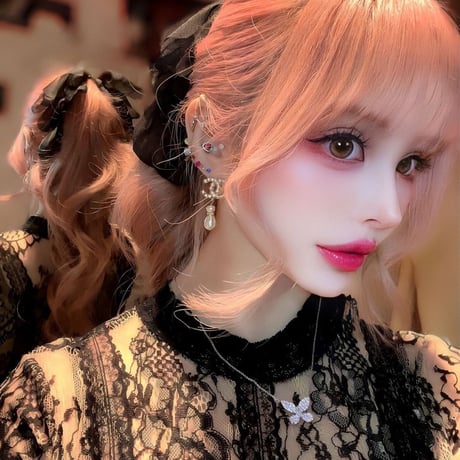 ヴァニラ様ご着用♡ふわふわシフォンバナナクリップ 4色