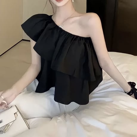 ワンショルフリルトップス