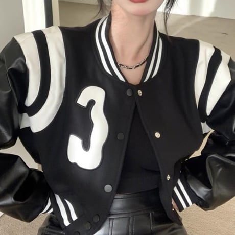 りおめこ様ご着用♡monotone design mini blouson
