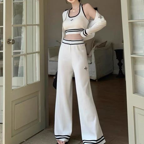 ヴァニラ様ご着用♡Sporty Knit Set-up 2色