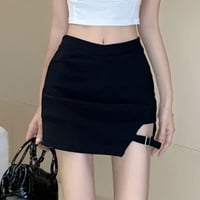 サイドベルトデザインスカート 3色